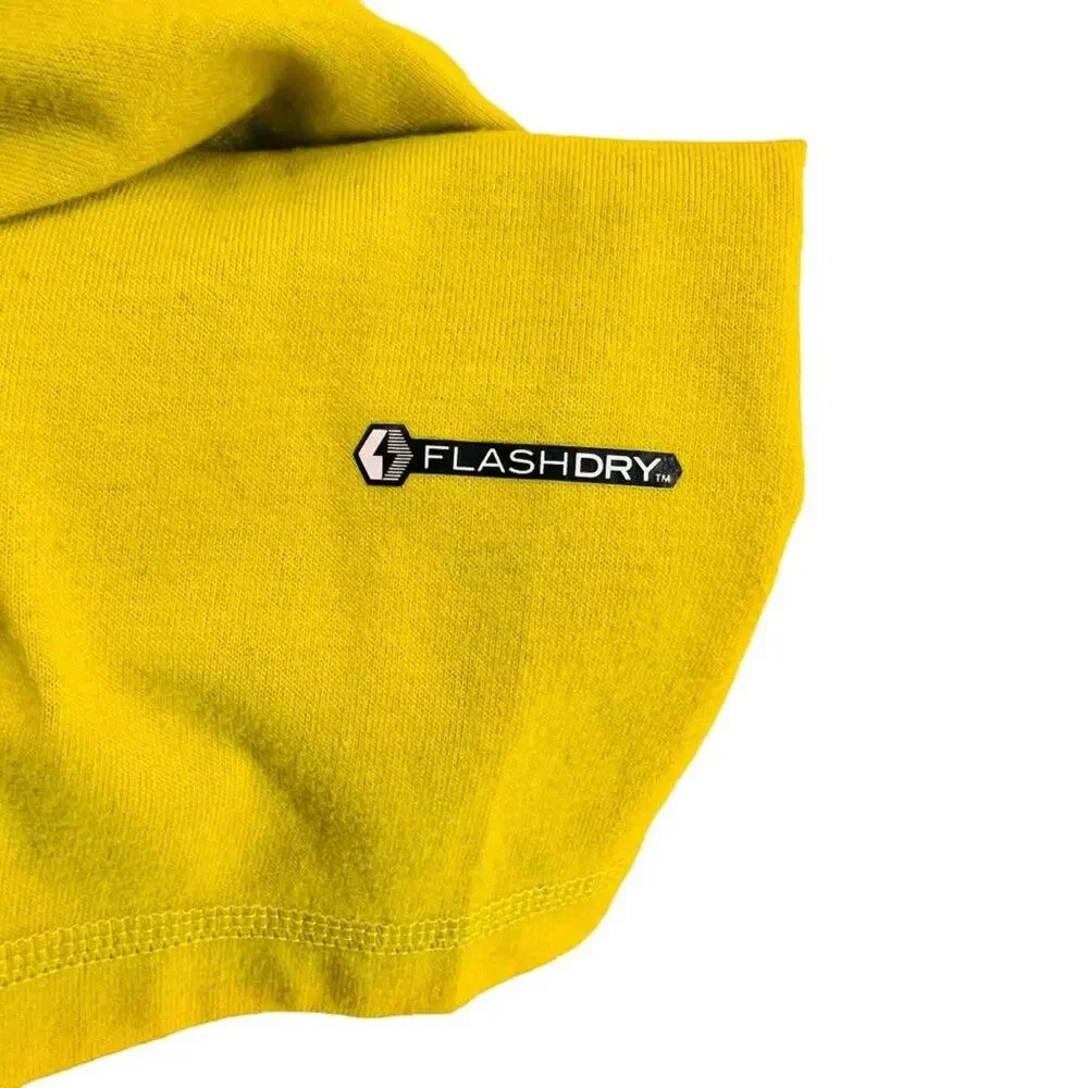 The North Face Long Sleeve FlashDry Crew Olive Yellow Men's XXLarge